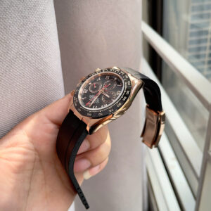Đồng hồ Rolex Nam Daytona Cosmograph rose gold mặt đen máy cơ nhật giá rẻ 40mm
