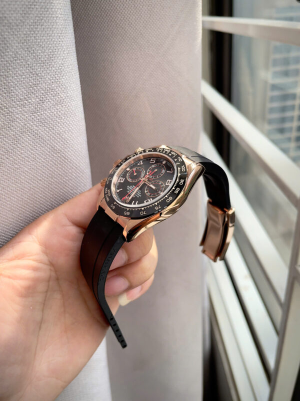 Đồng hồ Rolex Nam Daytona Cosmograph rose gold mặt đen máy cơ nhật giá rẻ 40mm
