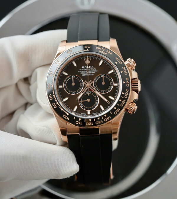 Đồng hồ Rolex Rep 11 Cosmograph Daytona 126515 mặt nâu dây cao su xưởng THB 40mm (2)