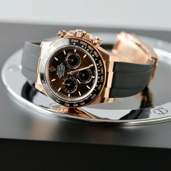 Đồng hồ Rolex Rep 11 Cosmograph Daytona 126515 mặt nâu dây cao su xưởng THB 40mm (2)