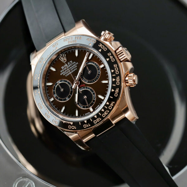 Đồng hồ Rolex Rep 11 Cosmograph Daytona 126515 mặt nâu dây cao su xưởng THB 40mm (2)