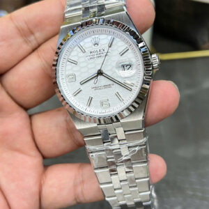 Đồng hồ Rolex Rep 11 Land-Dweller 127336 mặt số màu trắng hoạ tiết tổ ong 40mm (9)