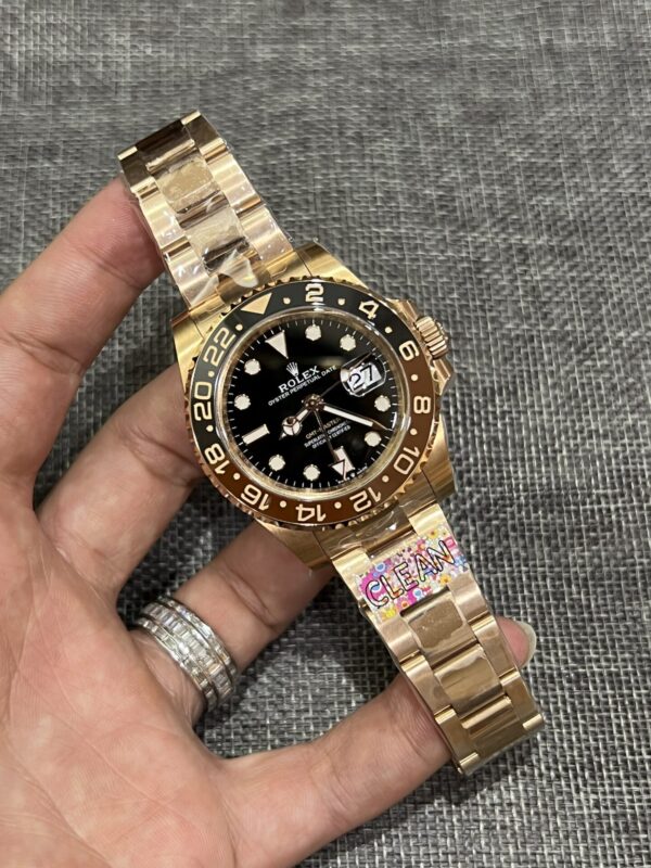 Đồng hồ Rolex Replica 11 GMT-Master II 126711 Root Beer màu rose gold nhà máy Clean 40mm (2)