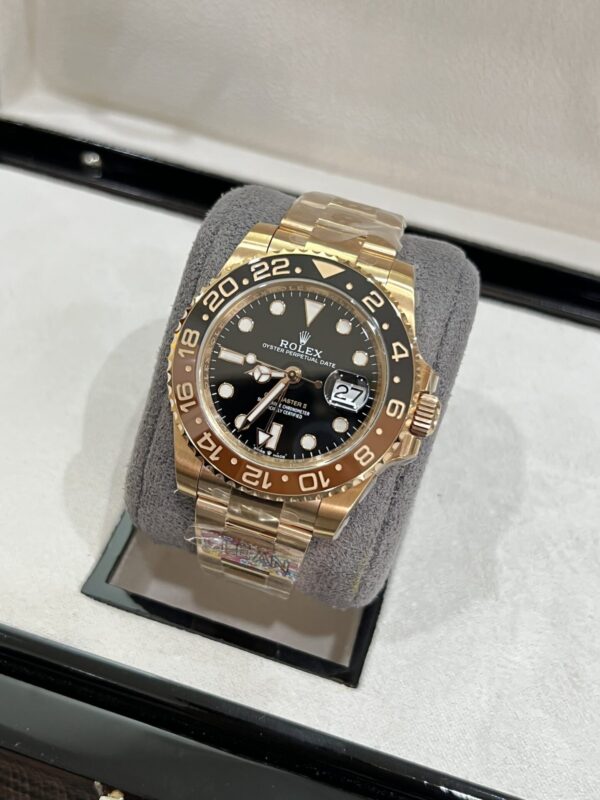Đồng hồ Rolex Replica 11 GMT-Master II 126711 Root Beer màu rose gold nhà máy Clean 40mm (2)