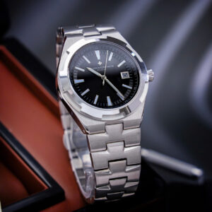 Đồng hồ Vacheron Constanin Overseas nam đen máy cơ nhật giá rẻ fake 11 41mm