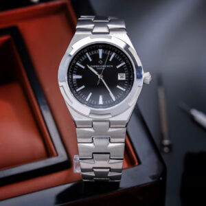 Đồng hồ Vacheron Constanin Overseas nam đen máy cơ nhật giá rẻ fake 11 41mm