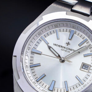 Đồng hồ Vacheron Constanin Overseas nam mặt trắng máy cơ nhật giá rẻ fake 11 41mm