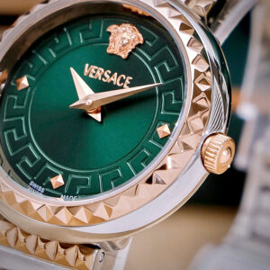 Đồng hồ Versace Greca Goddess nữ mặt xanh lục bảo like auth 28mm