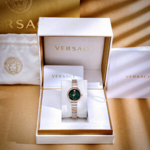 Đồng hồ Versace Greca Goddess nữ mặt xanh lục bảo like auth 28mm