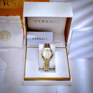 Đồng hồ Versace Greca Icon nữ demi mặt đính đá like auth 36mm