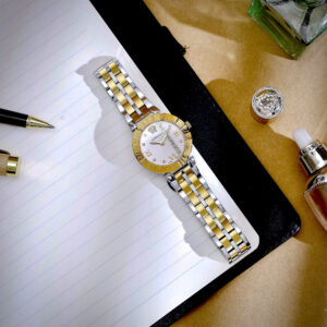 Đồng hồ Versace Greca Icon nữ demi mặt đính đá like auth 36mm