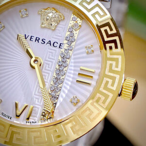 Đồng hồ Versace Greca Icon nữ demi mặt đính đá like auth 36mm