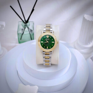 Đồng hồ Versace Greca Lady nữ demi mặt xanh ngọc máy pin nhật like auth 36mm