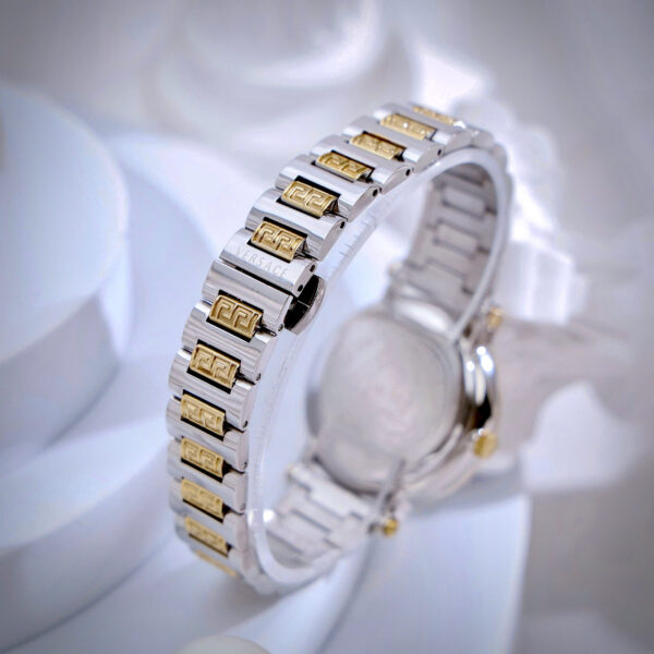Đồng hồ Versace Greca Lady nữ demi mặt xanh ngọc máy pin nhật like auth 36mm