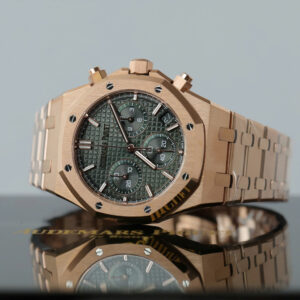 Đồng hồ nam Audemars Piguet Royal Oak 26240 Rep 11 mạ vàng hồng mặt xanh lá cây xưởng APS 41mm (2)