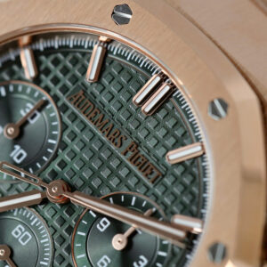 Đồng hồ nam Audemars Piguet Royal Oak 26240 Rep 11 mạ vàng hồng mặt xanh lá cây xưởng APS 41mm (2)