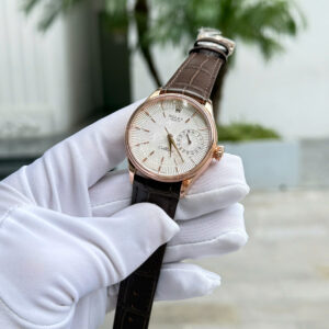 Đồng Hồ Rolex Cellini 50515 Mặt Trắng Chế Tác Bọc Vàng Thật 39mm (2)