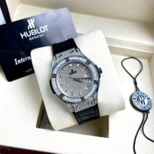 Đồng hồ Hublot Classic Fusion nữ đính full đá máy pin nhật giá rẻ fake 11 34mm