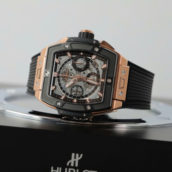 Đồng hồ Hublot Spirit Of Big Bang King Gold Replica 11 viền gốm đen xưởng BBF 42mm (2)