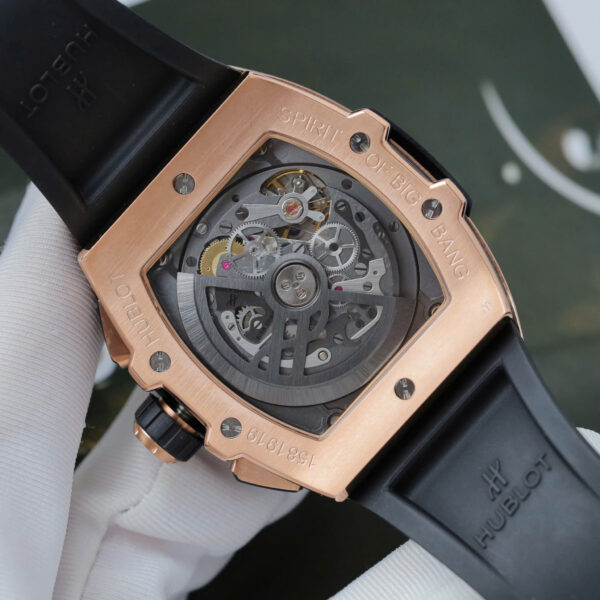 Đồng hồ Hublot Spirit Of Big Bang King Gold Replica 11 viền gốm đen xưởng BBF 42mm (2)