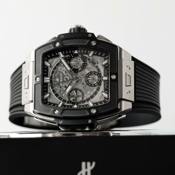 Đồng hồ Hublot Spirit Of Big Bang Titanium Rep 11 viền gốm đen xưởng BBF 42mm (2)