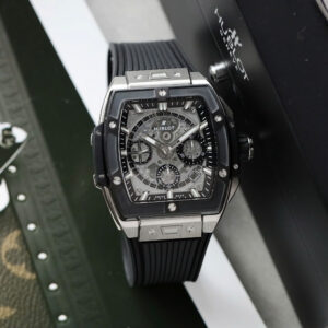 Đồng hồ Hublot Spirit Of Big Bang Titanium Rep 11 viền gốm đen xưởng BBF 42mm (2)
