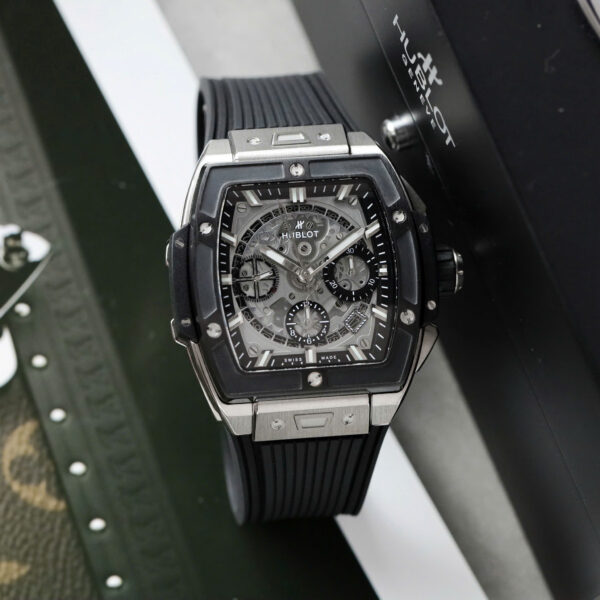 Đồng hồ Hublot Spirit Of Big Bang Titanium Rep 11 viền gốm đen xưởng BBF 42mm (2)