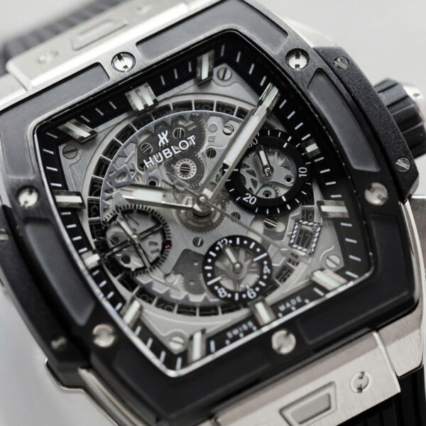 Đồng hồ Hublot Spirit Of Big Bang Titanium Rep 11 viền gốm đen xưởng BBF 42mm (2)