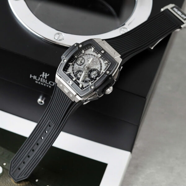 Đồng hồ Hublot Spirit Of Big Bang Titanium Rep 11 viền gốm đen xưởng BBF 42mm (2)