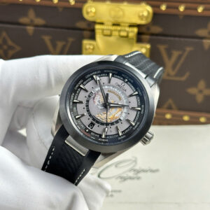 Đồng hồ Omega Aqua Terra Worldtimer Replica 11 màu xám máy cơ Thụy Sỹ nhà máy VS 43mm (2)