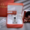 Đồng hồ Omega Constellation Quadra nữ dây kim loại máy Pin Nhật fake cao cấp 22x28mm