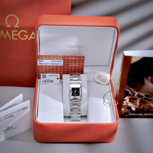 Đồng hồ Omega Constellation Quadra nữ dây kim loại máy Pin Nhật fake cao cấp 22x28mm