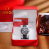 Đồng hồ Omega Seamaster Planet Ocean 600M cọc dạ quang dây dù đen fake 11 42mm