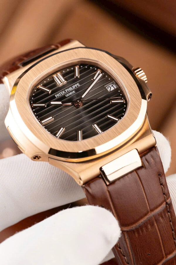 Đồng hồ Patek Philippe Nautilus 5711 mặt xám Replica 11 mạ vàng hồng máy khắc nhà máy BBF 40mm (2)