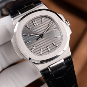 Đồng hồ Patek Philippe Nautilus 5711 mặt xám dây da chế tác máy khắc xưởng BBF 40mm (2)