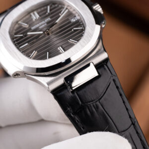 Đồng hồ Patek Philippe Nautilus 5711 mặt xám dây da chế tác máy khắc xưởng BBF 40mm (2)