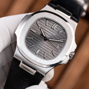 Đồng hồ Patek Philippe Nautilus 5711 mặt xám dây da chế tác máy khắc xưởng BBF 40mm (2)