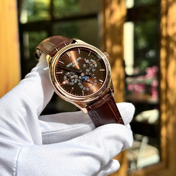 Đồng hồ Patek Philippe nam dây da màu nâu Grand Complications 5327 mặt Chocolate 39mm (9)
