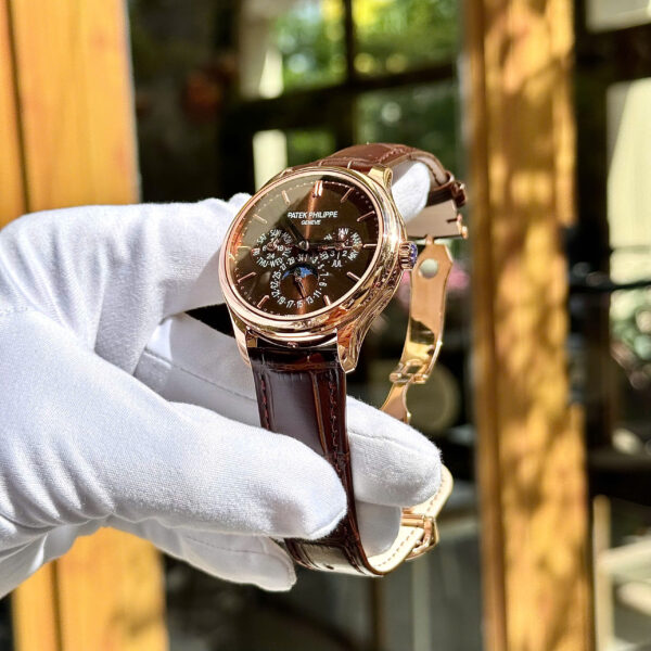 Đồng hồ Patek Philippe nam dây da màu nâu Grand Complications 5327 mặt Chocolate 39mm (9)