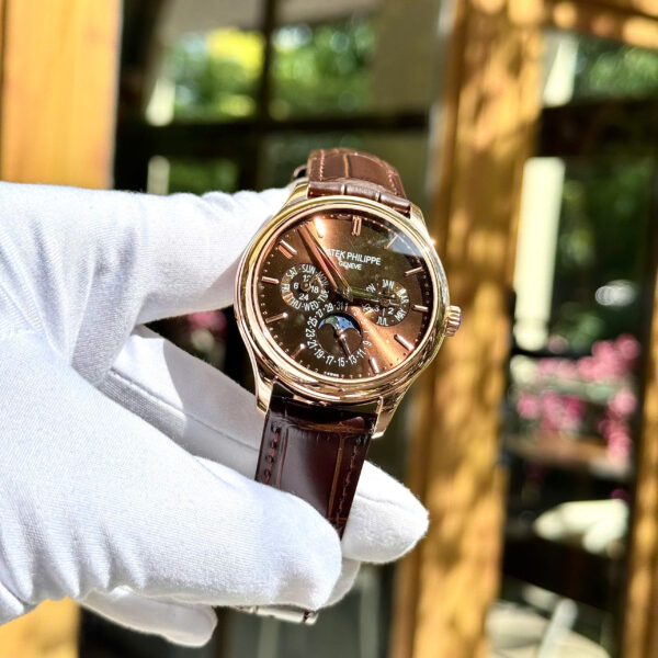 Đồng hồ Patek Philippe nam dây da màu nâu Grand Complications 5327 mặt Chocolate 39mm (9)
