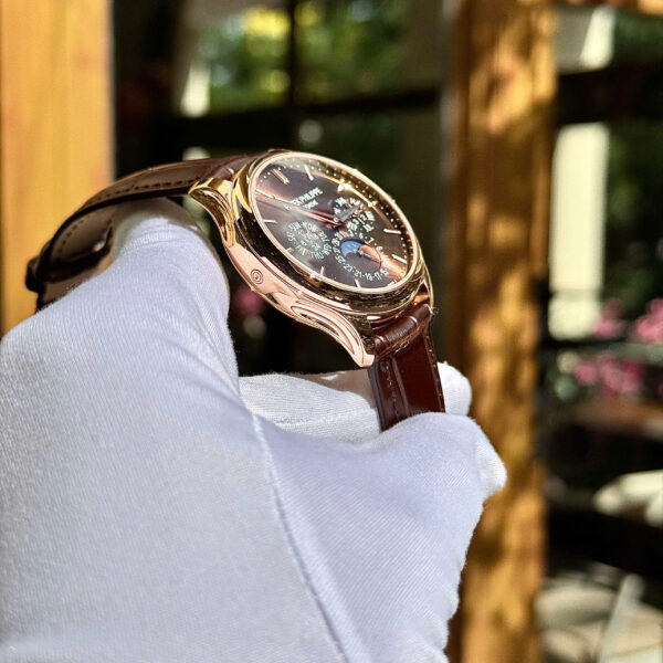 Đồng hồ Patek Philippe nam dây da màu nâu Grand Complications 5327 mặt Chocolate 39mm (9)