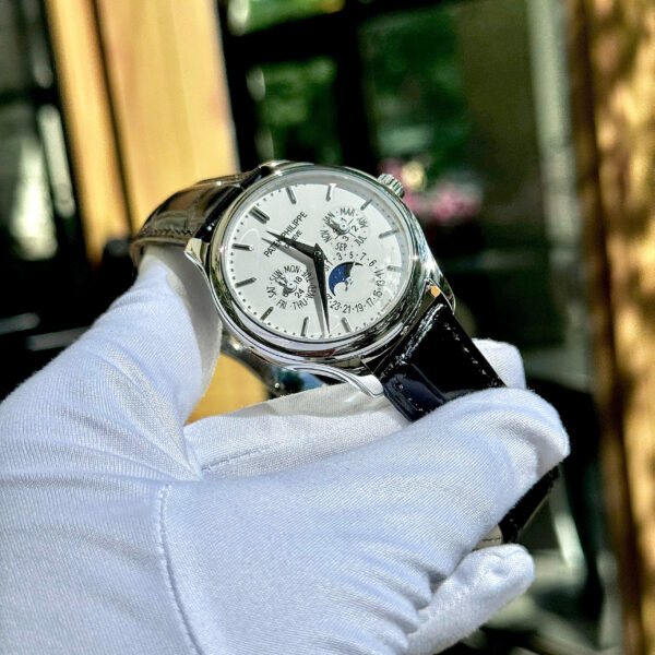 Đồng hồ Patek Philippe rep 11 Grand Complications 5327 mặt trắng dây da 39mm (13)