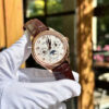 Đồng hồ Patek Philippe replica Grand Complications 5327 mặt trắng dây da nâu 39mm (8)