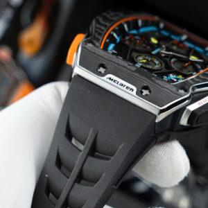 Đồng hồ Richard Mille RM65-01 Replica 11 vỏ carbon dây cao su đen 44.5×49 (2)