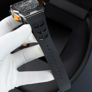 Đồng hồ Richard Mille RM65-01 Replica 11 vỏ carbon dây cao su đen 44.5×49 (2)