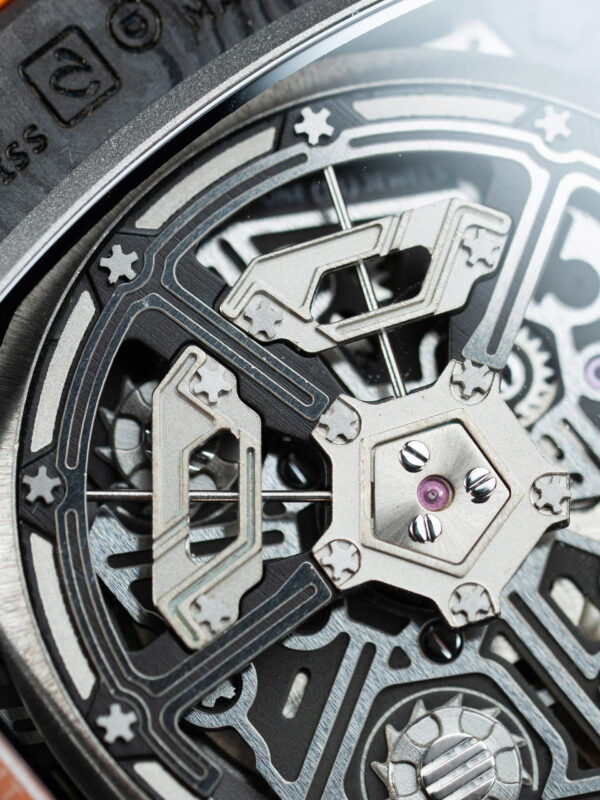 Đồng hồ Richard Mille RM65-01 Replica 11 vỏ carbon dây cao su đen 44.5×49 (2)