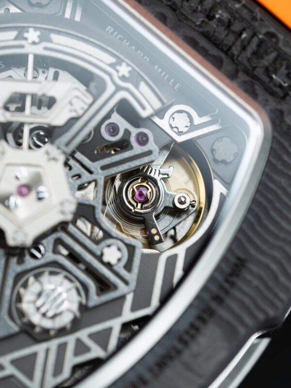 Đồng hồ Richard Mille RM65-01 Replica 11 vỏ carbon dây cao su đen 44.5×49 (2)