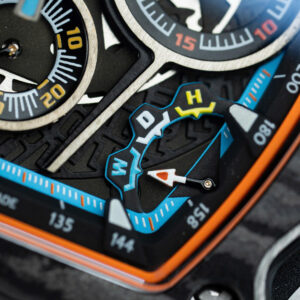 Đồng hồ Richard Mille RM65-01 Replica 11 vỏ carbon dây cao su đen 44.5×49 (2)