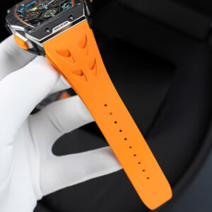 Đồng hồ Richard Mille RM65-01 màu cam Rep 11 vỏ carbon dây cao su 44.5×49 (2)