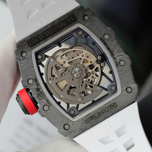 Đồng hồ Richard Mille Rep 11 RM35-02 Rafael Nadal dây cao su màu trắng xưởng ZF 44mm (2)